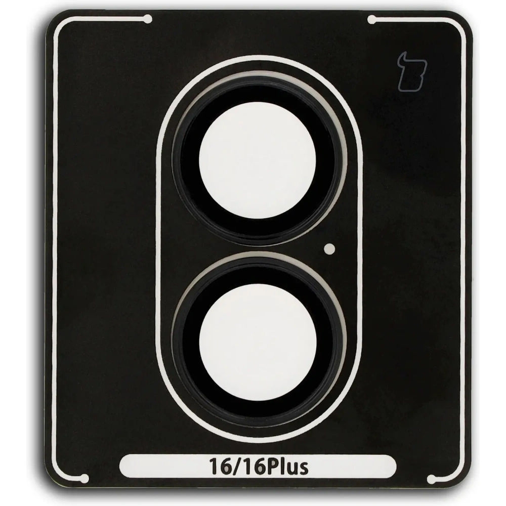 Szkło hartowane na aparat z aplikatorem Bizon Glass Snap Lens do Apple iPhone 16 / 16 Plus czarne