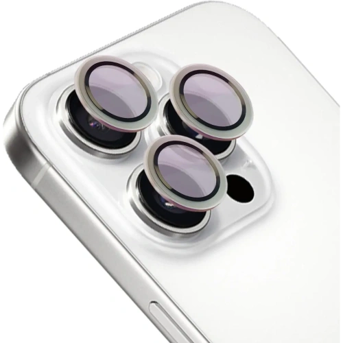 Kup Sklo tvrzené na aparát s aplikátorem Bizon Glass Snap Lens pro Apple iPhone 16 Pro / 16 Pro Max stříbrné - BIZ8631 - {ean13} - Sklep Home Screen