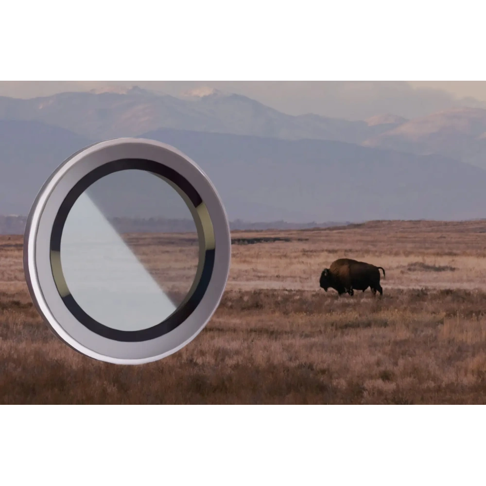 Szkło hartowane na aparat z aplikatorem Bizon Glass Snap Lens do Apple iPhone 16 Pro / 16 Pro Max srebrne