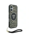 Kup Etui Guess HC IML Leopard Triangle Cord Strap do Apple iPhone 16 MagSafe brązowy - GUE4379 - {ean13} - Sklep Home Screen