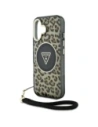 Kup Etui Guess HC IML Leopard Triangle Cord Strap do Apple iPhone 16 MagSafe brązowy - GUE4379 - {ean13} - Sklep Home Screen