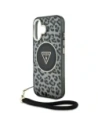 Buy Guess HC IML Leopard Triangle Cord Strap Apple iPhone 16 MagSafe black - GUE4380 - {ean13} - Home Screen Store Europe