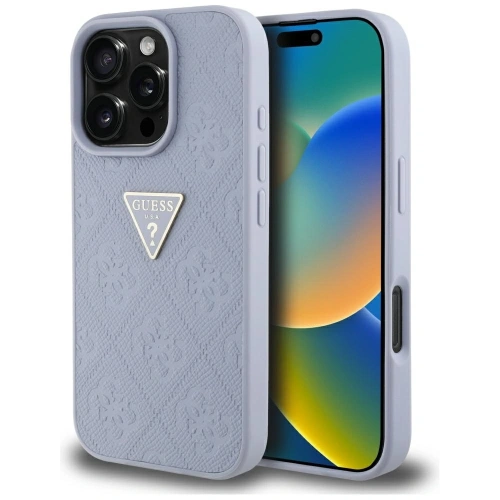 Kup Etui Guess Hot Stamp 4G Pattern Triangle Metal Logo do Apple iPhone 16 Pro fialová - GUE4381 - {ean13} - Sklep Home Screen