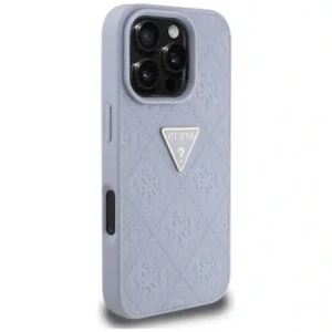 Kup Etui Guess Hot Stamp 4G Pattern Triangle Metal Logo do Apple iPhone 16 Pro fioletowy - GUE4381 - {ean13} - Sklep Home Screen