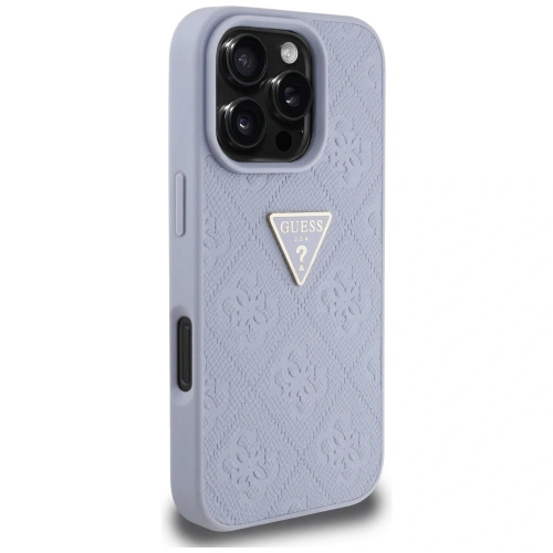 Kup Etui Guess Hot Stamp 4G Pattern Triangle Metal Logo do Apple iPhone 16 Pro fialová - GUE4381 - {ean13} - Sklep Home Screen