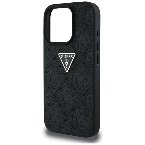 Kup Etui Guess Hot Stamp 4G Pattern Triangle Metal Logo do Apple iPhone 16 Pro Max czarny - GUE4382 - {ean13} - Sklep Home Screen