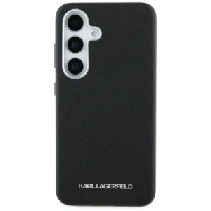 Kup Karl Lagerfeld Saffiano complet înfășurat logo metalic elongat MagSafe Samsung Galaxy S25 negru - KLD21944 - {ean13} - Sklep Home Screen