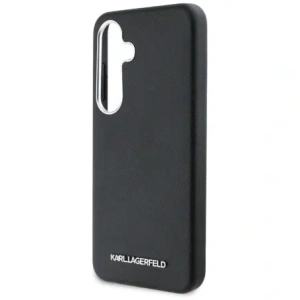 Kup Karl Lagerfeld Saffiano complet înfășurat logo metalic elongat MagSafe Samsung Galaxy S25 negru - KLD21944 - {ean13} - Sklep Home Screen