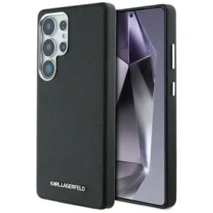 Buy Karl Lagerfeld Saffiano Full Wrapped Elongated Metal Logo MagSafe Samsung Galaxy S25 Ultra black - KLD21945 - {ean13} - Home Screen Store Europe
