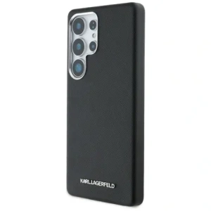 Kup Karl Lagerfeld Saffiano teljesen burkolt megnyújtott fém logó MagSafe Samsung Galaxy S25 Ultra fekete - KLD21945 - {ean13} - Sklep Home Screen