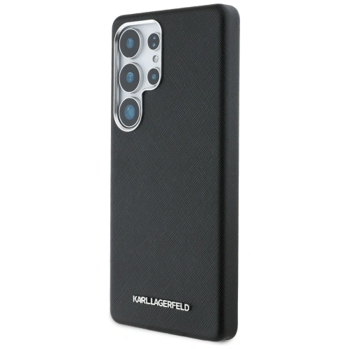 Kup Etui Karl Lagerfeld Saffiano Full Wrapped Elongated Metal Logo MagSafe pro Samsung Galaxy S25 Ultra černé - KLD21945 - {ean13} - Sklep Home Screen