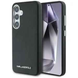 Kup Etui Karl Lagerfeld Saffiano Full Wrapped Elongated Metal Logo MagSafe do Samsung Galaxy S25+ Plus černé - KLD21946 - {ean13} - Sklep Home Screen