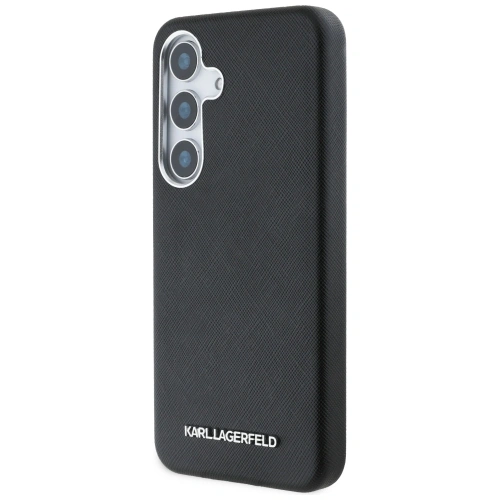 Kup Etui Karl Lagerfeld Saffiano Full Wrapped Elongated Metal Logo MagSafe do Samsung Galaxy S25+ Plus czarny - KLD21946 - {ean13} - Sklep Home Screen