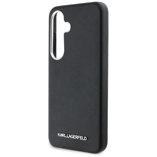 Kup Etui Karl Lagerfeld Saffiano Full Wrapped Elongated Metal Logo MagSafe do Samsung Galaxy S25+ Plus czarny - KLD21946 - {ean13} - Sklep Home Screen