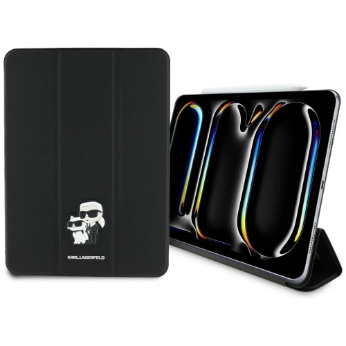 Buy Karl Lagerfeld KLFC11PM24SAKCK Apple iPad Pro 11" 2024 (5 gen) Book Cover Saffiano Magnetic Karl &Choupette black - KLD21947 - {ean13} - Home Screen Store Europe