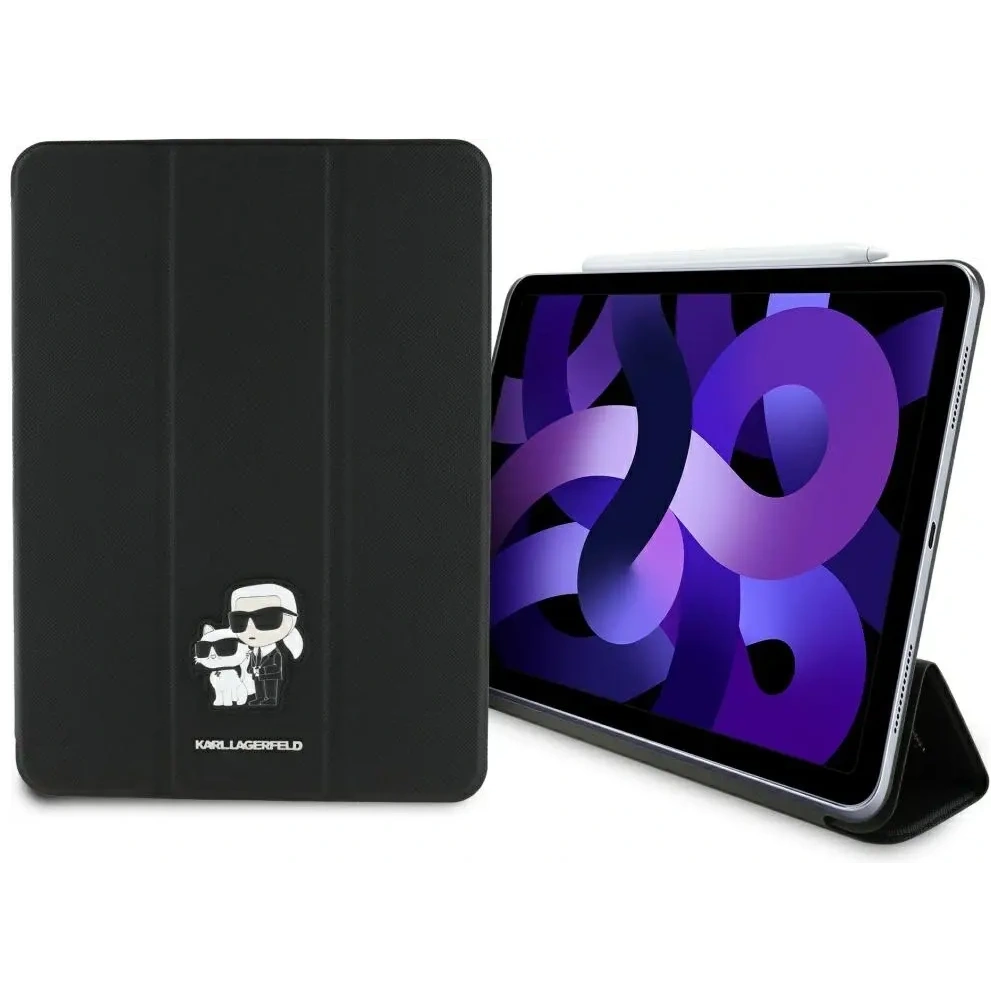 Etui Karl Lagerfeld KLFC11RM24SAKCK Apple iPad Air 11" 2024 (6. generacji) Book Cover Saffiano Magnetic Karl &Choupette czarny/black