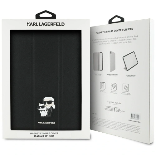 Kup Etui Karl Lagerfeld KLFC11RM24SAKCK Apple iPad Air 11" 2024 (6. generacji) Book Cover Saffiano Magnetic Karl &Choupette czarny/black - KLD21948 - {ean13} - Sklep Home Screen