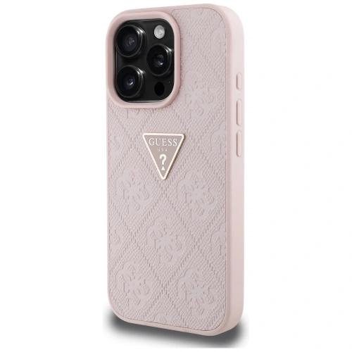 Kup Etui Guess Hot Stamp 4G Pattern Triangle Metal Logo do Apple iPhone 16 Pro růžový - GUE4385 - {ean13} - Sklep Home Screen