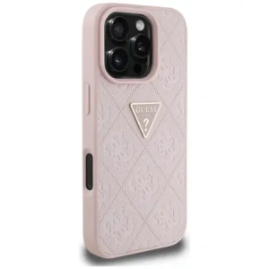 Kup Etui Guess Hot Stamp 4G Pattern Triangle Metal Logo do Apple iPhone 16 Pro różowy - GUE4385 - {ean13} - Sklep Home Screen