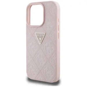 Kup Etui Guess Hot Stamp 4G Pattern Triangle Metal Logo do Apple iPhone 16 Pro różowy - GUE4385 - {ean13} - Sklep Home Screen