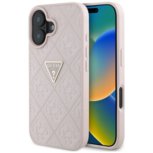 Kup Etui Guess Hot Stamp 4G Pattern Triangle Metal Logo do Apple iPhone 16 růžový - GUE4386 - {ean13} - Sklep Home Screen