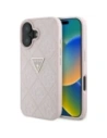 Etui Guess Hot Stamp 4G Pattern Triangle Metal Logo do Apple iPhone 16 różowy