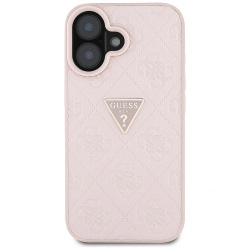 Kup Etui Guess Hot Stamp 4G Pattern Triangle Metal Logo do Apple iPhone 16 růžový - GUE4386 - {ean13} - Sklep Home Screen