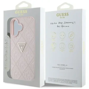 Kup Guess Hot Stamp 4G Pattern Triangle Metal Logo Apple iPhone 16 roz - GUE4386 - {ean13} - Sklep Home Screen