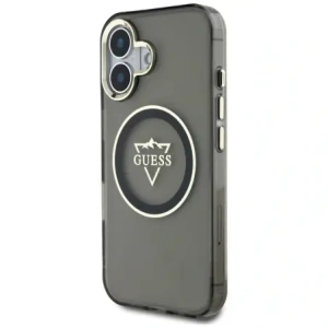 Kup Guess IML Fém Hegy Logo MagSafe Apple iPhone 16 fekete - GUE4387 - {ean13} - Sklep Home Screen