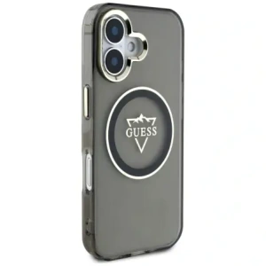 Kup Guess IML Fém Hegy Logo MagSafe Apple iPhone 16 fekete - GUE4387 - {ean13} - Sklep Home Screen