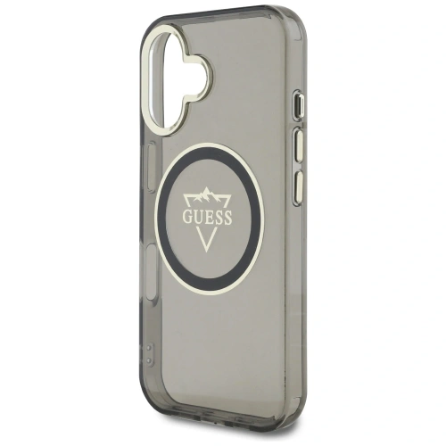 Buy Guess IML Metal Mountain Logo MagSafe Apple iPhone 16 black - GUE4387 - {ean13} - Home Screen Store Europe
