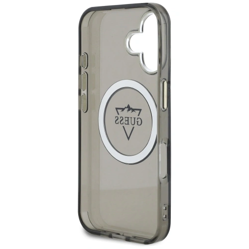 Kup Etui Guess IML Metal Mountain Logo MagSafe pro Apple iPhone 16 černé - GUE4387 - {ean13} - Sklep Home Screen