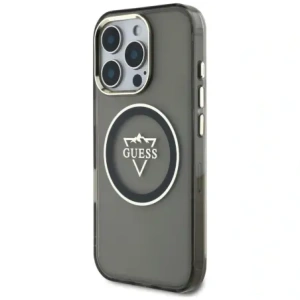 Kup Etui Guess IML Metal Mountain Logo MagSafe do Apple iPhone 16 Pro czarny - GUE4388 - {ean13} - Sklep Home Screen