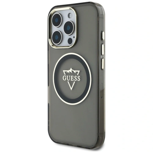 Kup Guess IML Fém Hegy Logó MagSafe Apple iPhone 16 Pro fekete - GUE4388 - {ean13} - Sklep Home Screen