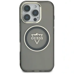 Kup Etui Guess IML Metal Mountain Logo MagSafe do Apple iPhone 16 Pro czarny - GUE4388 - {ean13} - Sklep Home Screen