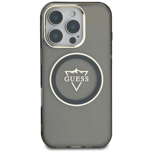 Kup Guess IML Fém Hegy Logó MagSafe Apple iPhone 16 Pro fekete - GUE4388 - {ean13} - Sklep Home Screen
