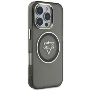 Kup Guess IML Fém Hegy Logó MagSafe Apple iPhone 16 Pro fekete - GUE4388 - {ean13} - Sklep Home Screen