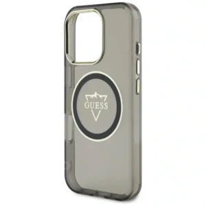 Kup Etui Guess IML Metal Mountain Logo MagSafe do Apple iPhone 16 Pro czarny - GUE4388 - {ean13} - Sklep Home Screen