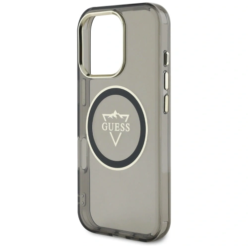 Kup Etui Guess IML Metal Mountain Logo MagSafe do Apple iPhone 16 Pro czarny - GUE4388 - {ean13} - Sklep Home Screen