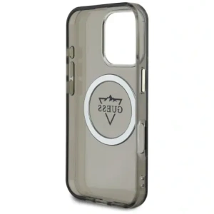 Kup Etui Guess IML Metal Mountain Logo MagSafe do Apple iPhone 16 Pro czarny - GUE4388 - {ean13} - Sklep Home Screen