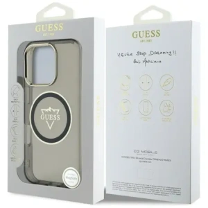 Kup Guess IML Fém Hegy Logó MagSafe Apple iPhone 16 Pro fekete - GUE4388 - {ean13} - Sklep Home Screen