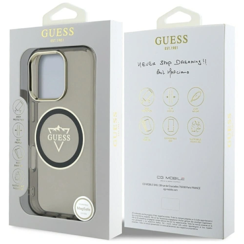 Kup Guess IML Fém Hegy Logó MagSafe Apple iPhone 16 Pro fekete - GUE4388 - {ean13} - Sklep Home Screen
