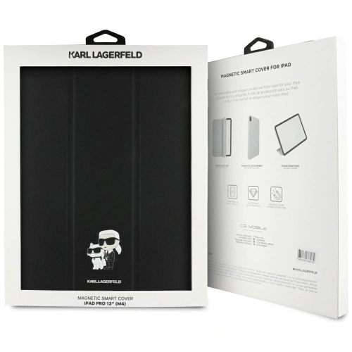 Kup Etui Karl Lagerfeld KLFC13PM24SAKCK Apple iPad Pro 13" 2024 (7. generace) Book Cover Saffiano Magnetic Karl &Choupette černý/black - KLD21949 - {ean13} - Sklep Home Screen