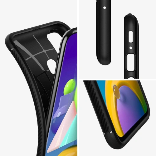 Buy Spigen Rugged Armor Samsung Galaxy M21 Matte Black - SPN1111BLK - {ean13} - Home Screen Store Europe