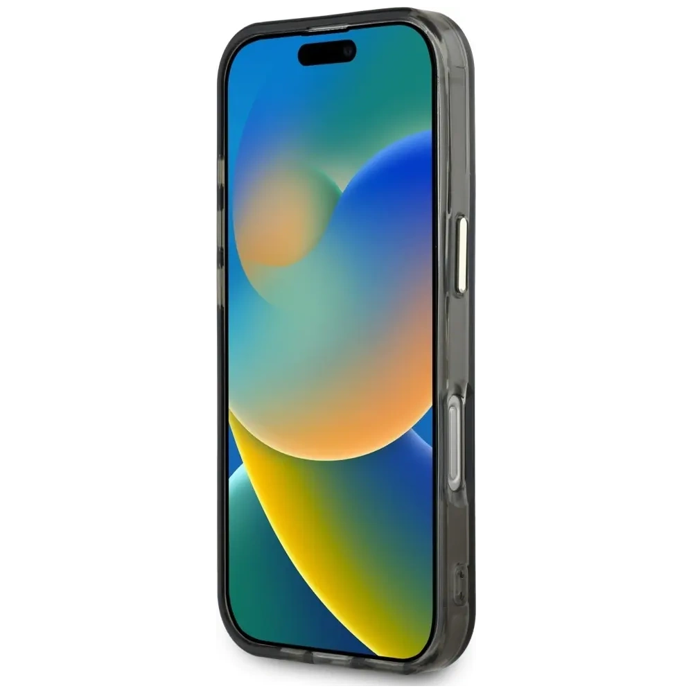 Etui Guess IML Metal Mountain Logo MagSafe do Apple iPhone 16 Pro Max czarny