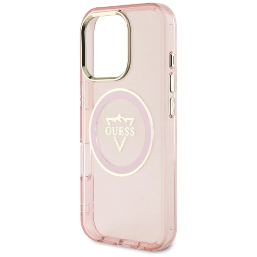 Kup Guess IML Metall Berg Logo MagSafe Apple iPhone 16 Pro pink - GUE4391 - {ean13} - Sklep Home Screen