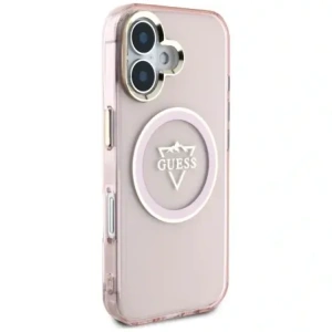 Kup Guess IML Fém Hegy Logo MagSafe Apple iPhone 16 rózsaszín - GUE4392 - {ean13} - Sklep Home Screen