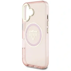 Kup Guess IML Metal Mountain Logo MagSafe Apple iPhone 16 roz - GUE4392 - {ean13} - Sklep Home Screen