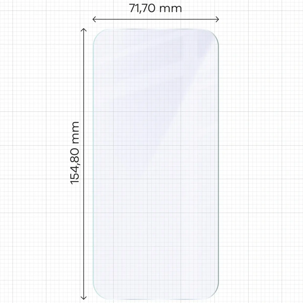 Elastyczne szkło hybrydowe Bizon Glass Mule do Apple iPhone 16 Plus