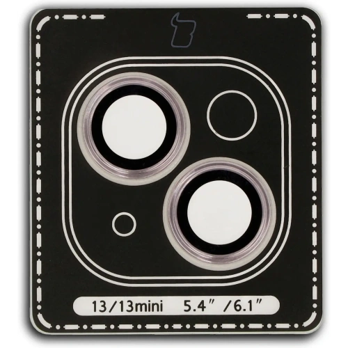 Kup Bizon Glass Snap Lens Apple iPhone 13 / 13 Mini ramă roz deschis - BIZ8633 - {ean13} - Sklep Home Screen